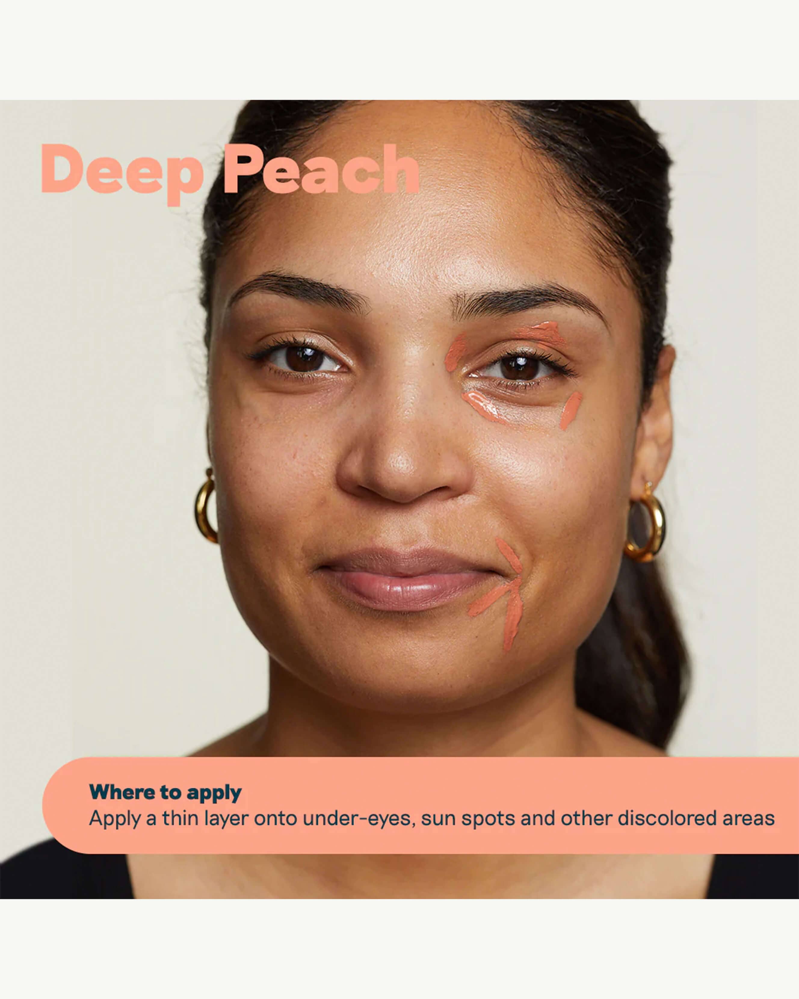 Deep Peach (balances dark spots on deep to med skin tones)
